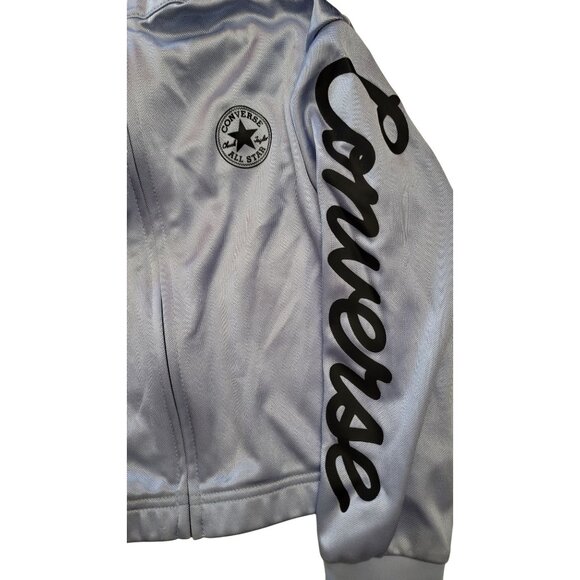 Converse Kids XS Light Blue Track Jacket With Logo - Picture 3 of 6